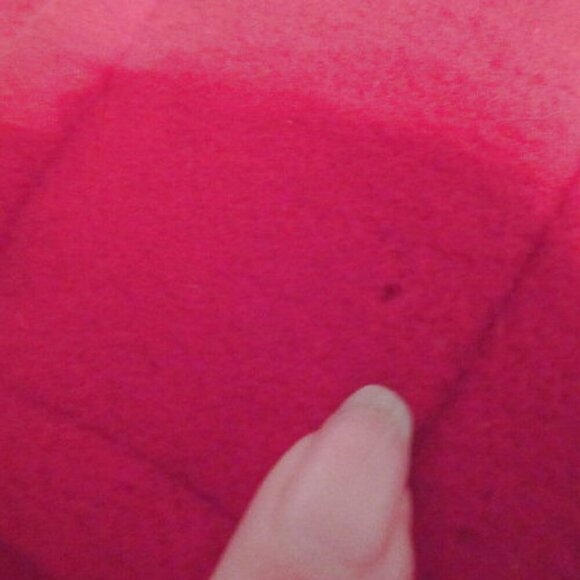 90s VTG LL Bean WOOL Double Breasted COAT Size 14 POCKETS Lined USA MADE Red - Picture 3 of 12